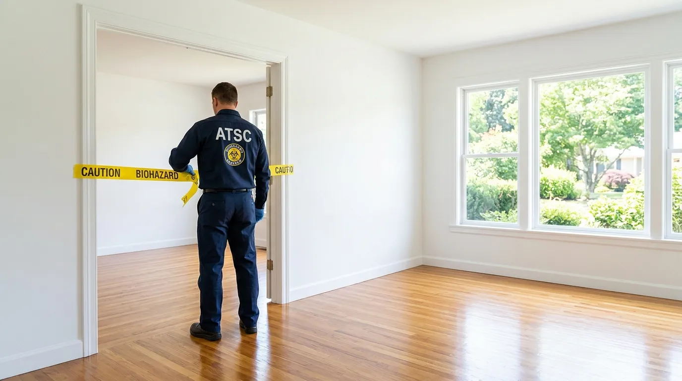 Certified biohazard cleanup crew performing Crime Scene Cleanup in Southbridge